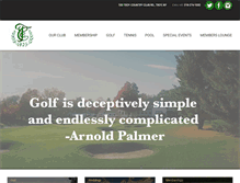 Tablet Screenshot of countrycluboftroy.com
